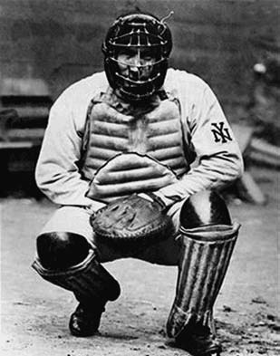 On Opening Day at the Polo Grounds against the Phillies in 1907, future Hall of Famer became the first catcher to wear the full suit of armor, or