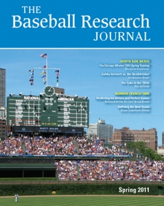 Baseball Research Journal, Spring 2011 (Vol. 40, No. 1)