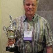 Bill Nowlin with Bob Davids Award - SABR 41
