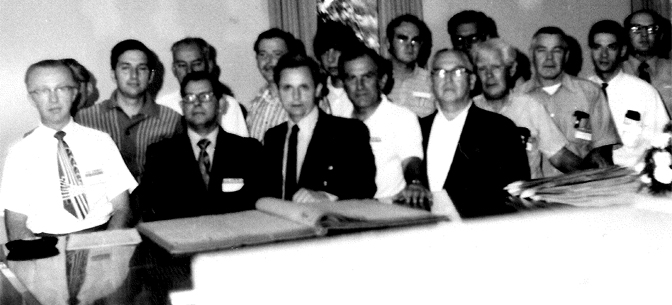 SABR's founding members on August 10, 1971