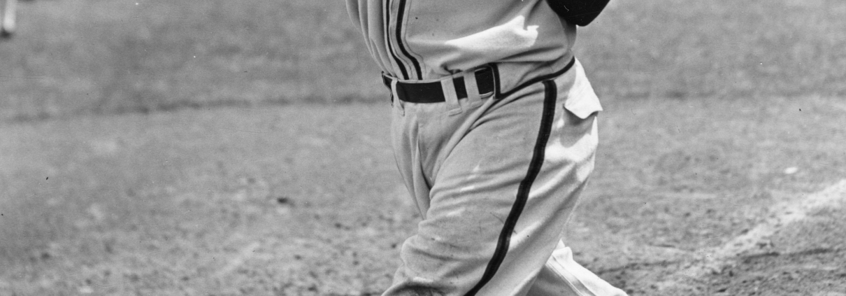 Luke Appling takes batting practice before a game at Comiskey Park in 1940. (SABR-Rucker Archive)