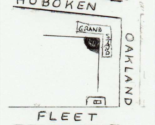 Diagram of Oakland Park in Jersey City, New Jersey (Courtesy of Bill Lamb)