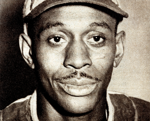 Satchel Paige with the Kansas City Monarchs (SABR-Rucker Archive)