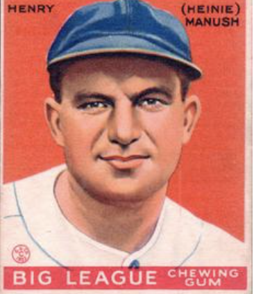 Heinie Manush (Trading Card Database)