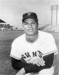 Had to fight for a slot in the Giants' outfield, but eventually took the right-field job and appeared in an all-Alou outfield a few times with brothers Mateo (Matty) and Jesus.