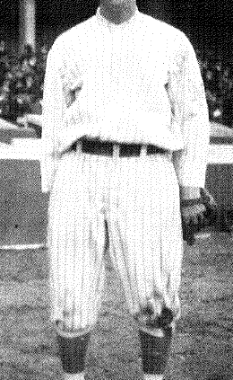 First player to spend most of his major-league career as a pinch-runner. In 37 games for the 1914 Giants, he stole four bases.