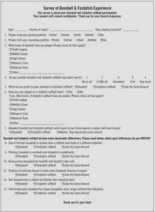 Siegal and Ho Survey