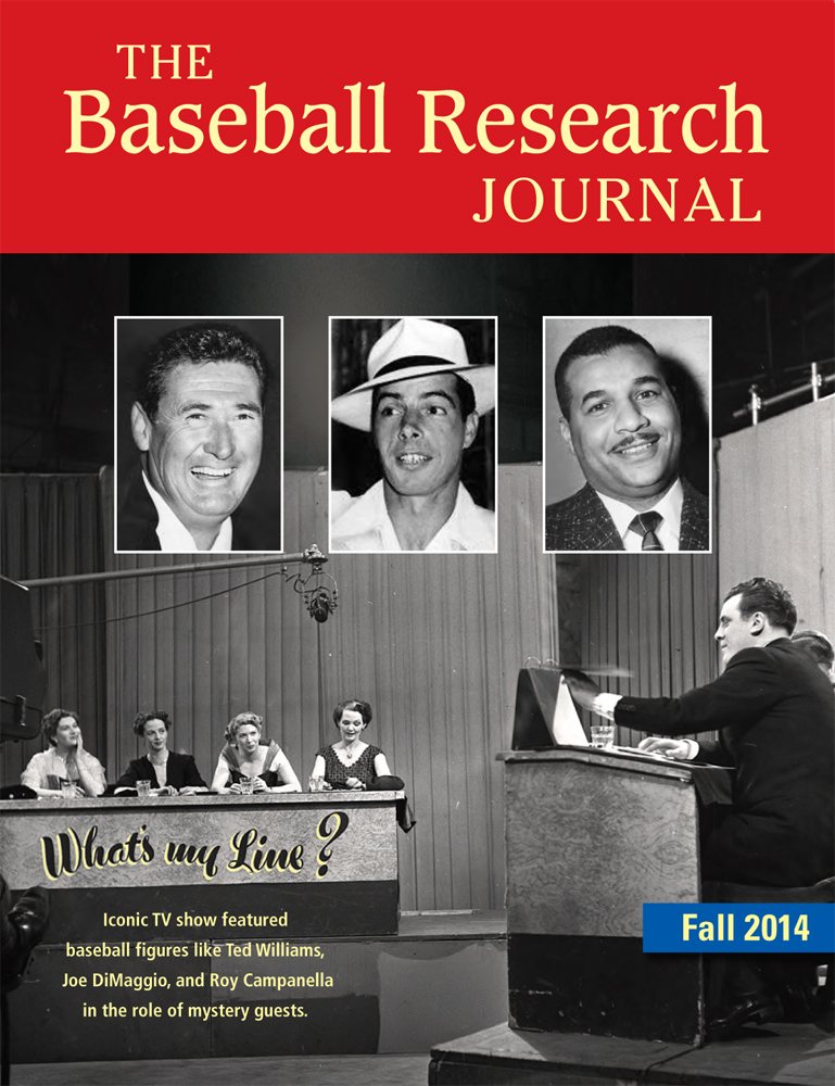 Fall 2014 Baseball Research Journal cover