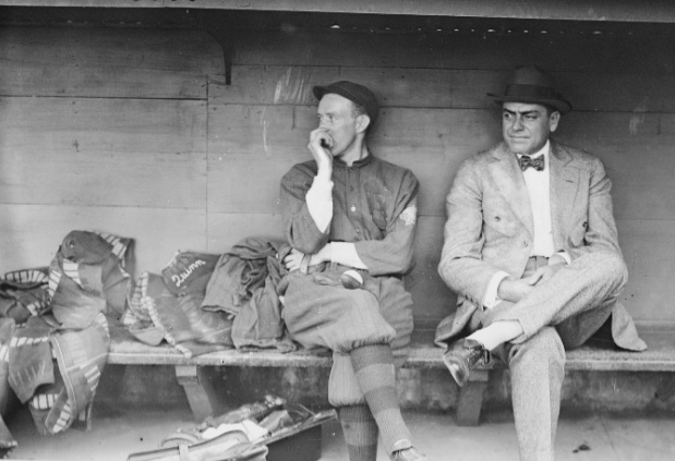 Hall of Fame second baseman Evers, left, and manager Stallings helped lead the 1914