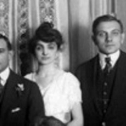 Ben Levi, left, and Lou Levi, right (pictured here flanking their sister), were indicted by a Chicago grand jury in March 1921, two of the five gamblers charged with conspiring to fix the 1919 World Series. The charges were later dropped.