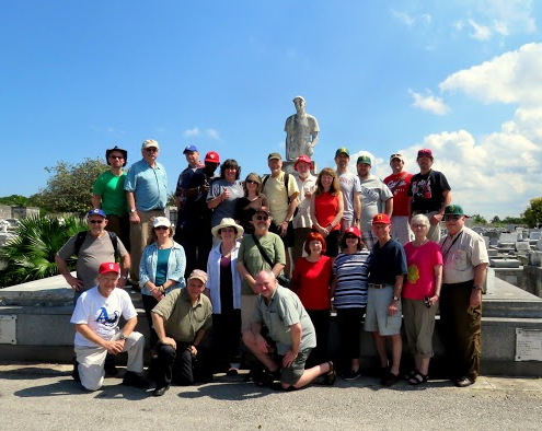 Group photo at Cementario de Cristobal Colon (Christopher Columbus) in Havana, Cuba.