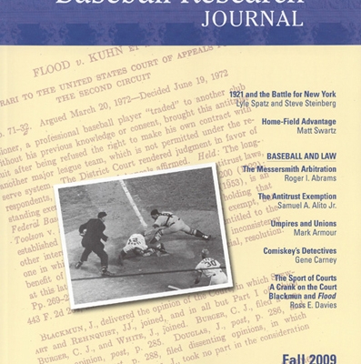 Fall 2009 Baseball Research Journal