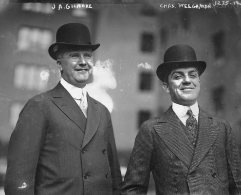 James Gilmore and Charles Weeghman of the Federal League, circa 1914 (LIBRARY OF CONGRESS)