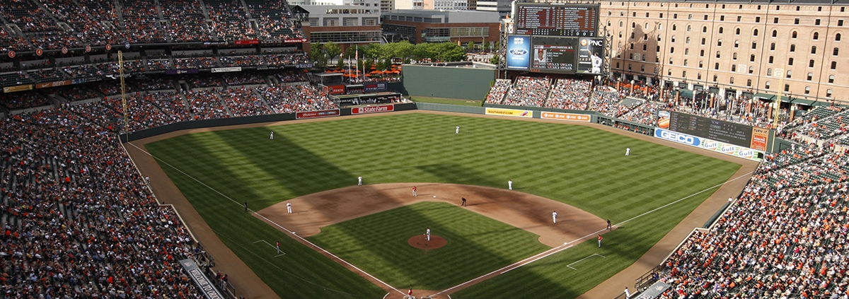 Opening Day for Oriole Park at Camden Yards. (Courtesy of the Baltimore Orioles)