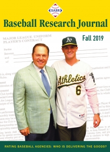 Baseball Research Journal, Fall 2019