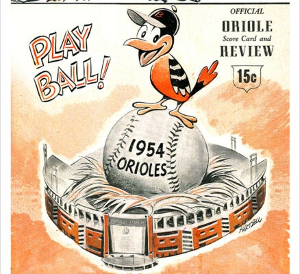 1954 Baltimore Orioles program (COURTESY OF THE BALTIMORE ORIOLES)