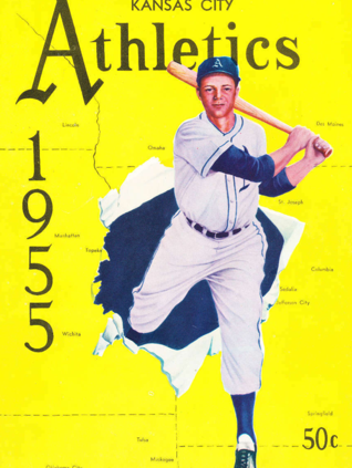 1955 Kansas City Athletics yearbook (COURTESY OF STEPHEN V. RICE)