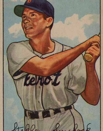 1952 Bowman baseball card of Stephen “Bud” Souchock