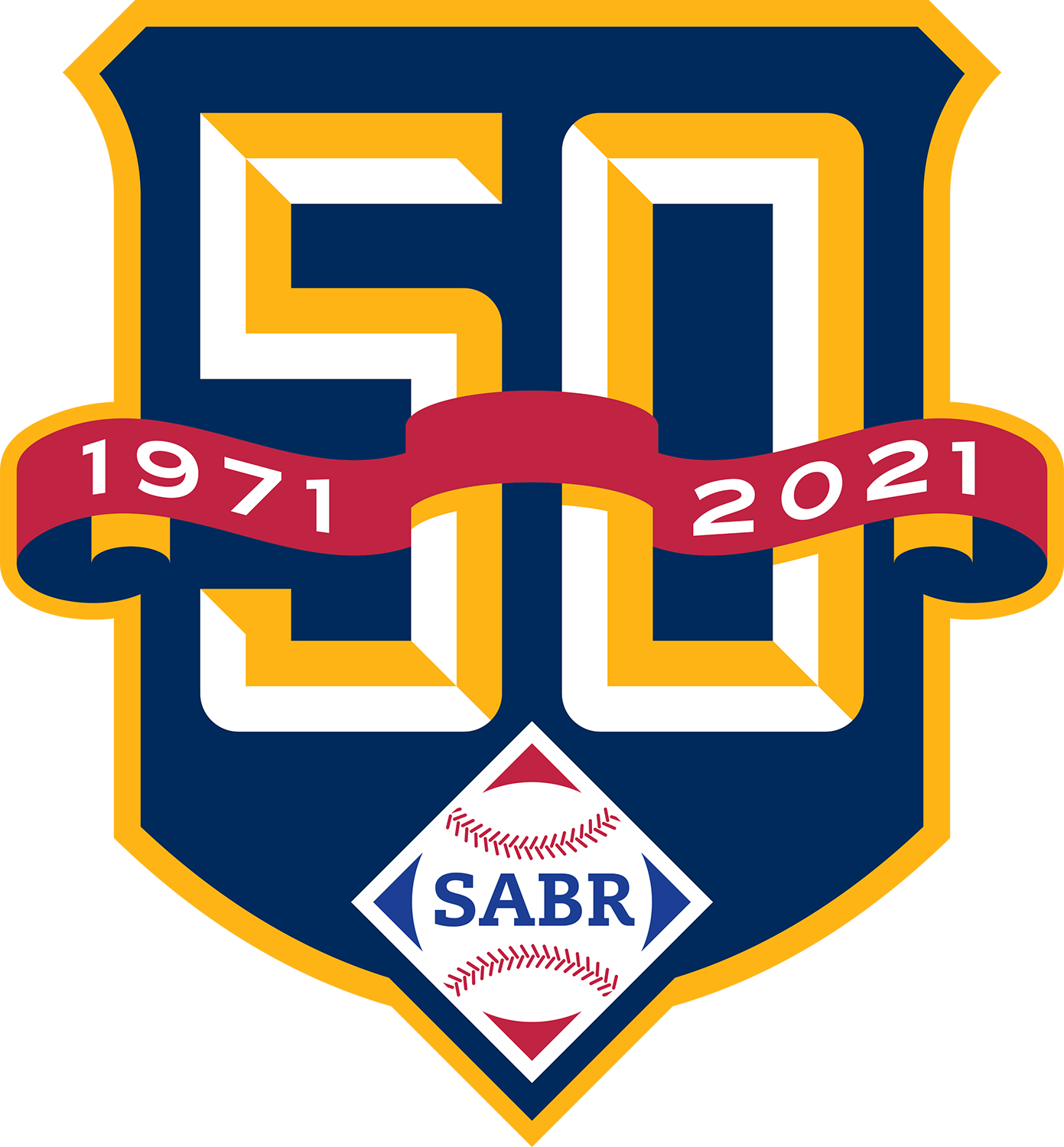 SABR 50th Anniversary logo