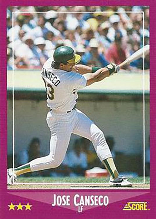 1988 Score: Jose Canseco