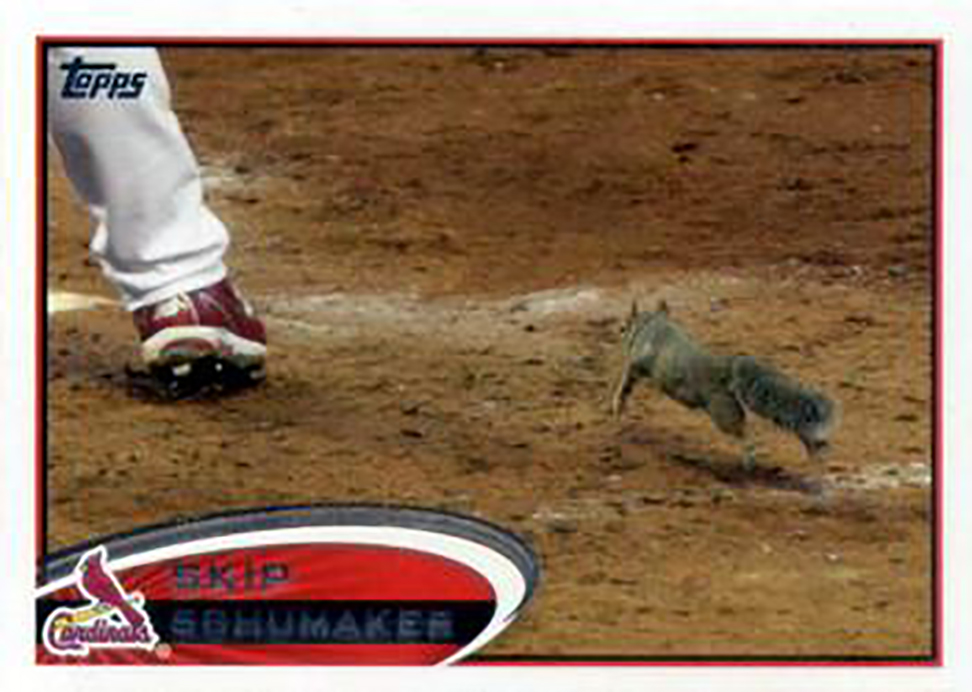 2012 Topps: Skip Schumaker Rally Squirrel Variant