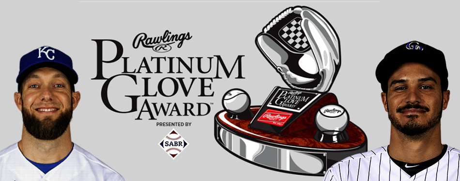 2020 Rawlings Platinum Glove Award winners: Alex Gordon and Nolan Arenado