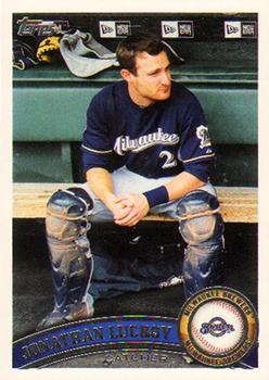 Jonathan Lucroy emerged as one of the best catchers in baseball thanks to an increased focus on the value of pitch framing in the 2010s. (TRADING CARD DB)