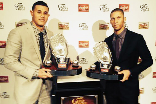 Manny Machado and Andrelton Simmons won the 2013 Rawlings Platinum Glove Awards, which used the SABR Defensive Index to help determine the winners. (RAWLINGS.COM)