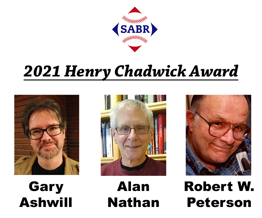 2021 SABR Henry Chadwick Award recipients