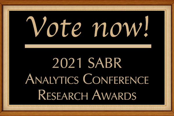 Vote now for 2021 SABR Analytics Conference Research Awards