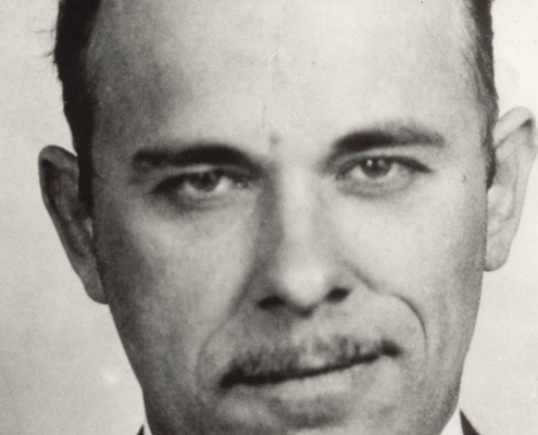 John Dillinger, 1934 mug shot (FBI.GOV)