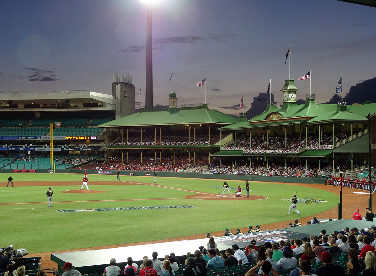 In 2014 major-league baseball returned to Australia and the Sydney Cricket Ground for the first time in 100 years with an exhibition game between Team Australia and the Arizona Diamondbacks on March 21, 2014 (ROBERT LAIDLAW)