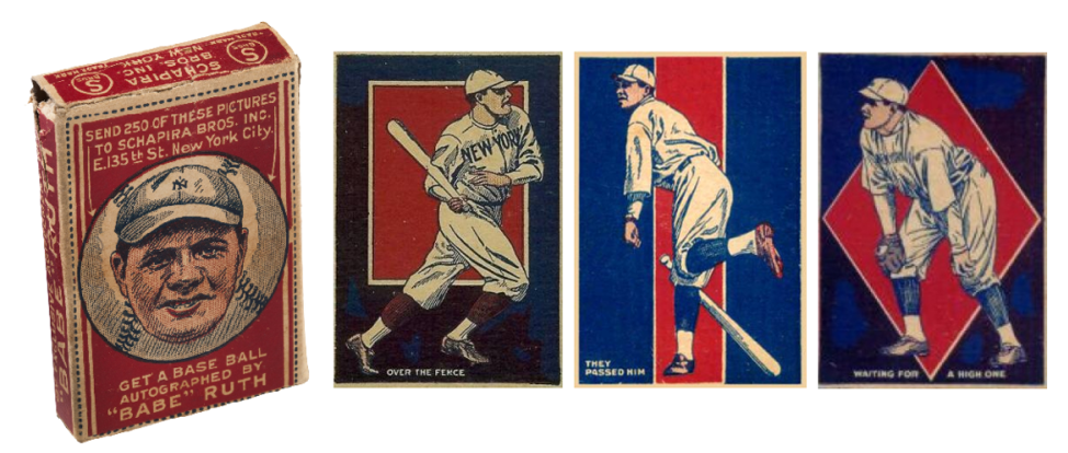1921 Babe Ruth baseball cards