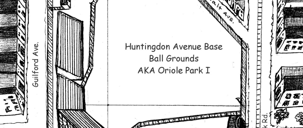 Huntingdon Avenue Base Ball Grounds (a/k/a Oriole Park I), 1883-1888 (© KEN MARS, 2016)