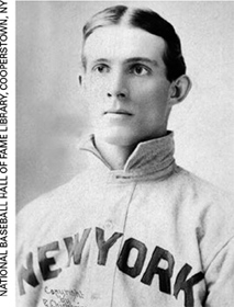 Cy Seymour’s career included two stints with the Giants and a season-plus in Baltimore. He moved to Cincinnati when the Orioles were broken up midway through the 1902 season. (NATIONAL BASEBALL HALL OF FAME LIBRARY)