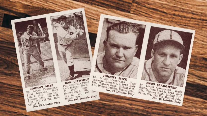 Double Play baseball cards featuring Johnny Mize