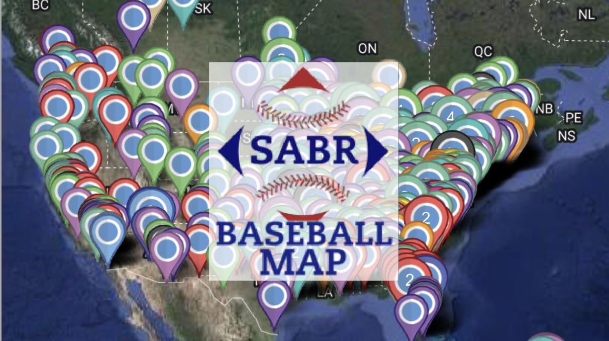 SABR Baseball Landmarks Map