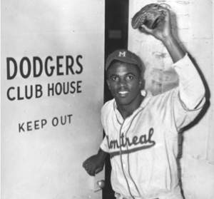 Jackie Robinson with the Montreal Royals in 1946. (Courtesy of Marcel Dugas)