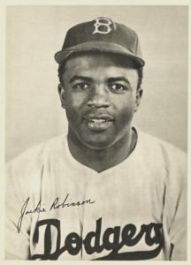 Jackie Robinson in 1947. (Trading Card DB)