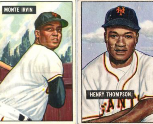 Monte Irvin and Hank Thompson (TRADING CARD DB)