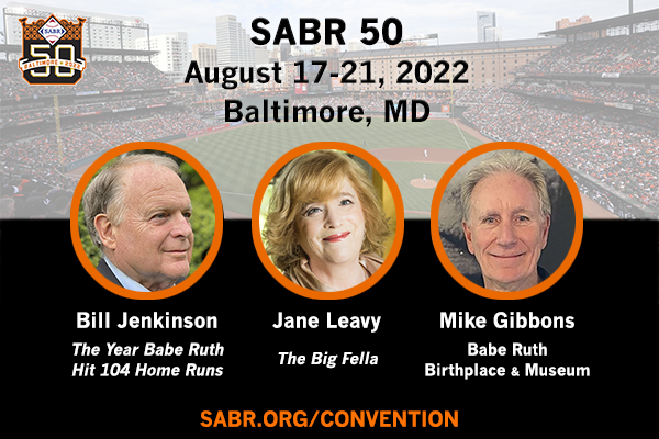 SABR 50 Babe Ruth panel: Jane Leavy, Bill Jenkinson, Mike Gibbons