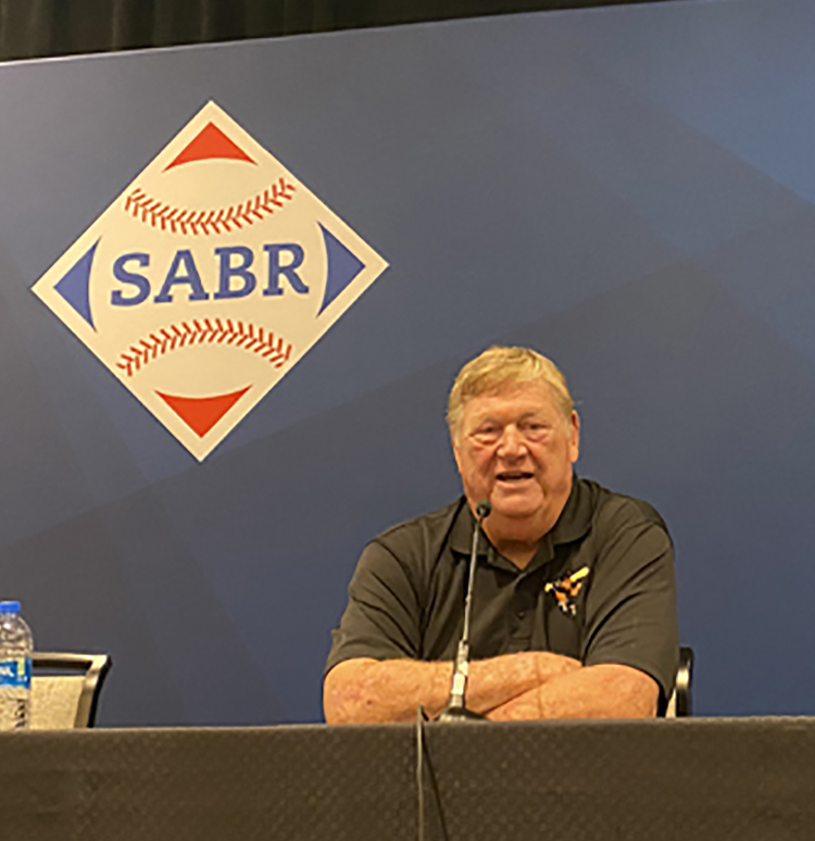 Baltimore Orioles legend Boog Powell at SABR 50 in Baltimore