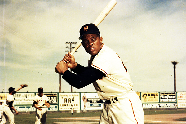 Willie Mays in spring training 1952 (SABR Rucker Archive)