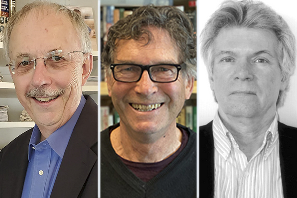 2023 Henry Chadwick Award recipients: Steve Gietschier, Mark Rucker, Robert Whiting 