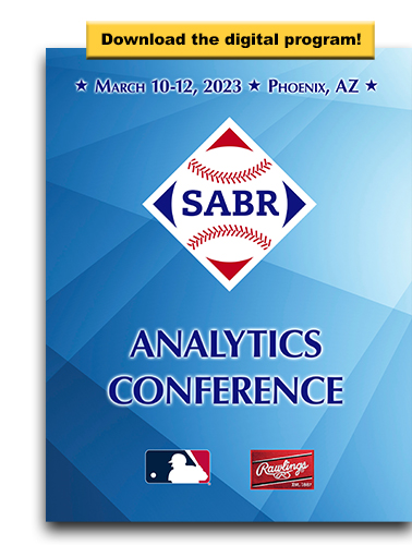 Download the digital program for the 2023 SABR Analytics Conference