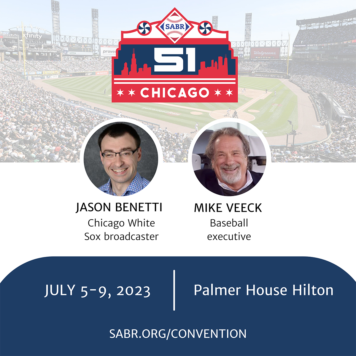 SABR 51 featured speakers: Jason Benetti of the Chicago White Sox and baseball executive Mike Veeck
