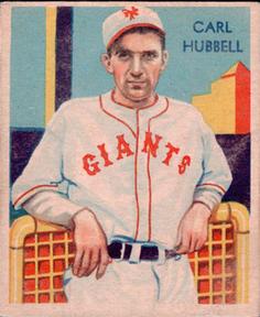 Carl Hubbell (Courtesy of Trading Card Database)