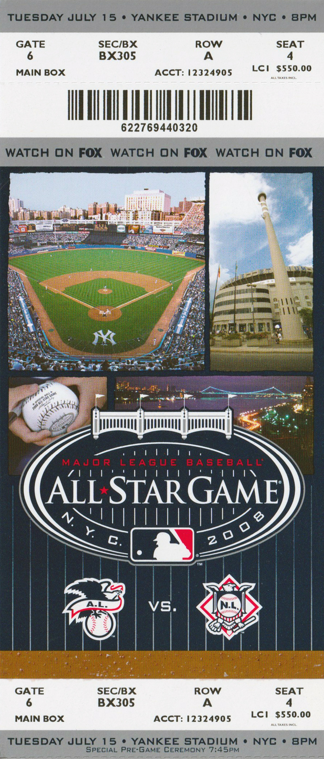 2008 All-Star Game ticket (Courtesy of Todd Radom)