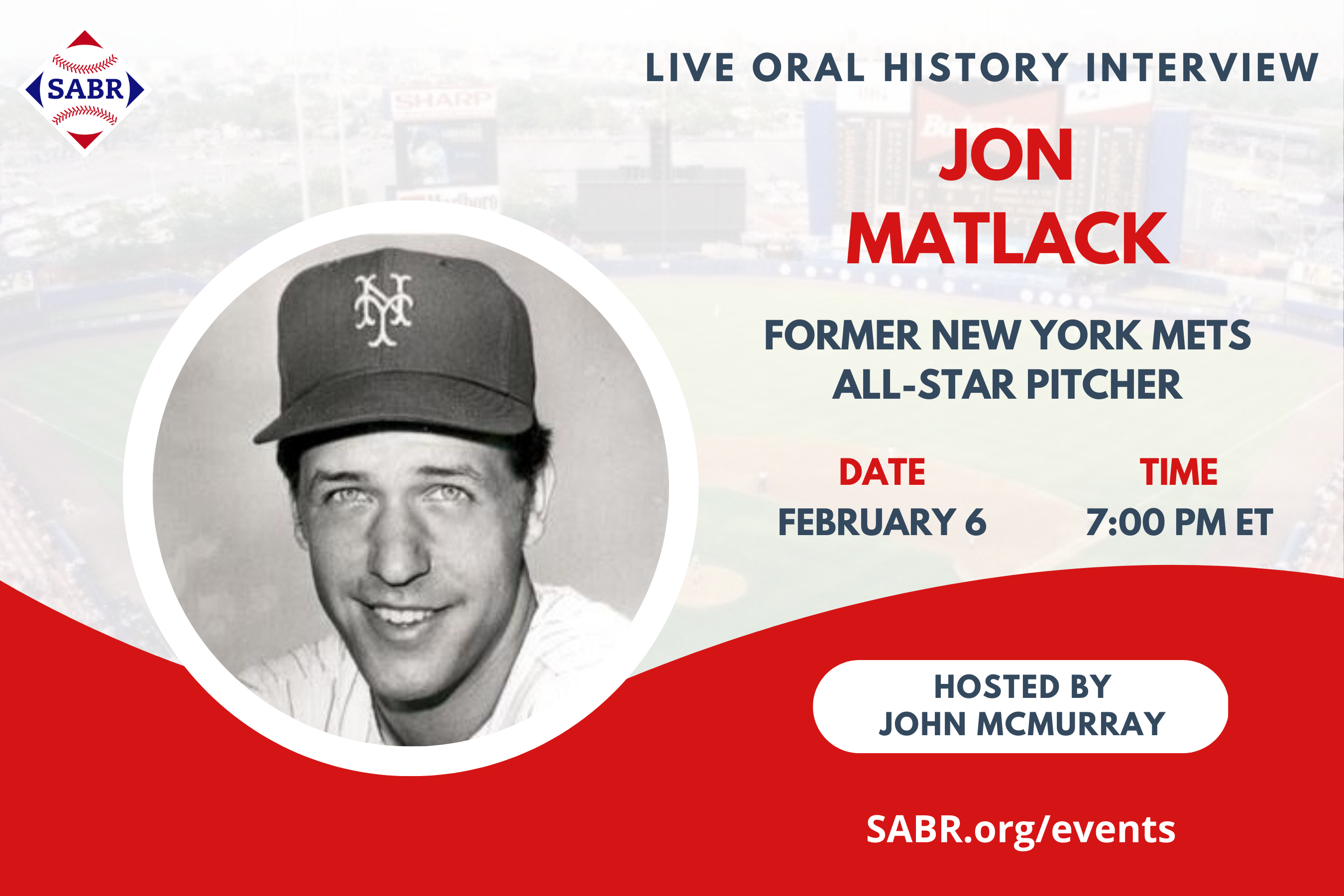 SABR Live Oral History Interview with Jon Matlack