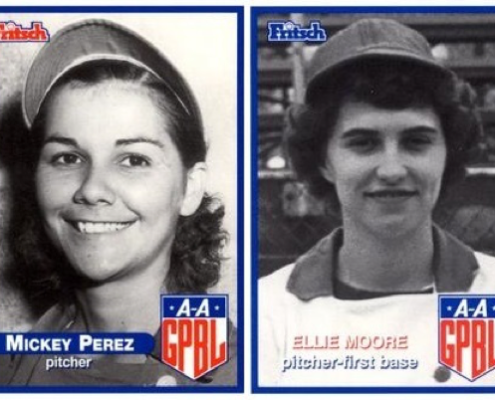 Mickey Perez and Ellie Moore (Trading Card DB)
